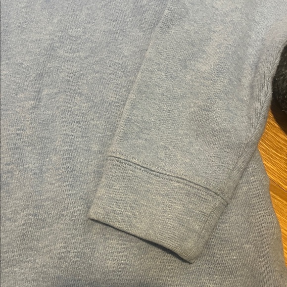 Ralph Lauren 1/4 zip Light Blue Sweater large super soft - Picture 5 of 5